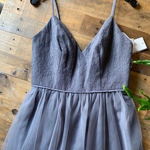 NWT Pewter bridesmaids dress